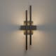 preview thumbnail 32 of 33, Modern Geometric Matte Black LED Flush Mount Wall Sconce Set of 2 or 1