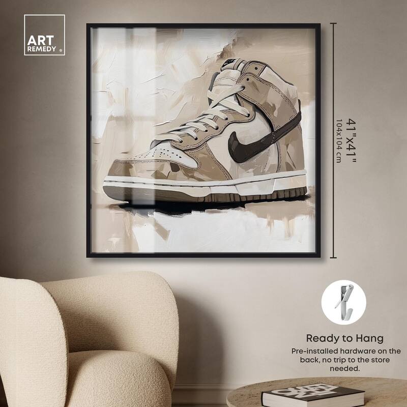 Light Tans Sneaker Shadowbox by Art Remedy