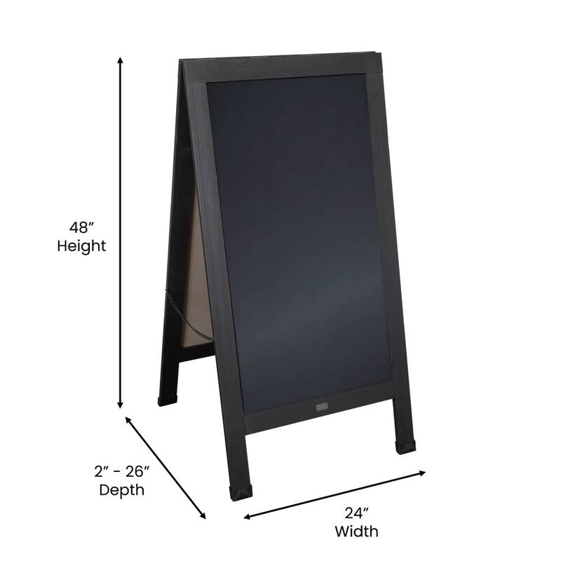 Wood A-Frame Magnetic Chalkboard Set-Markers, Stencils, and Magnets