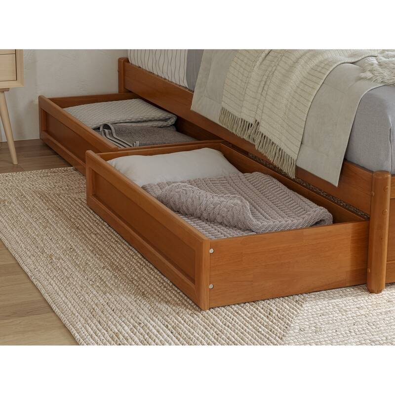 Barcelona Panel Platform Bed with Storage Drawers