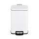 preview thumbnail 9 of 12, Innovaze 1.3 Gallon Stylish Rectangular Matt Step-on Trash Can White