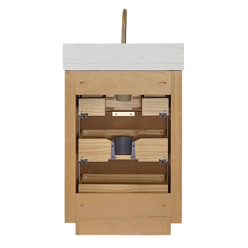 Cadiz Bath Vanity with Composite Stone Top without Mirror