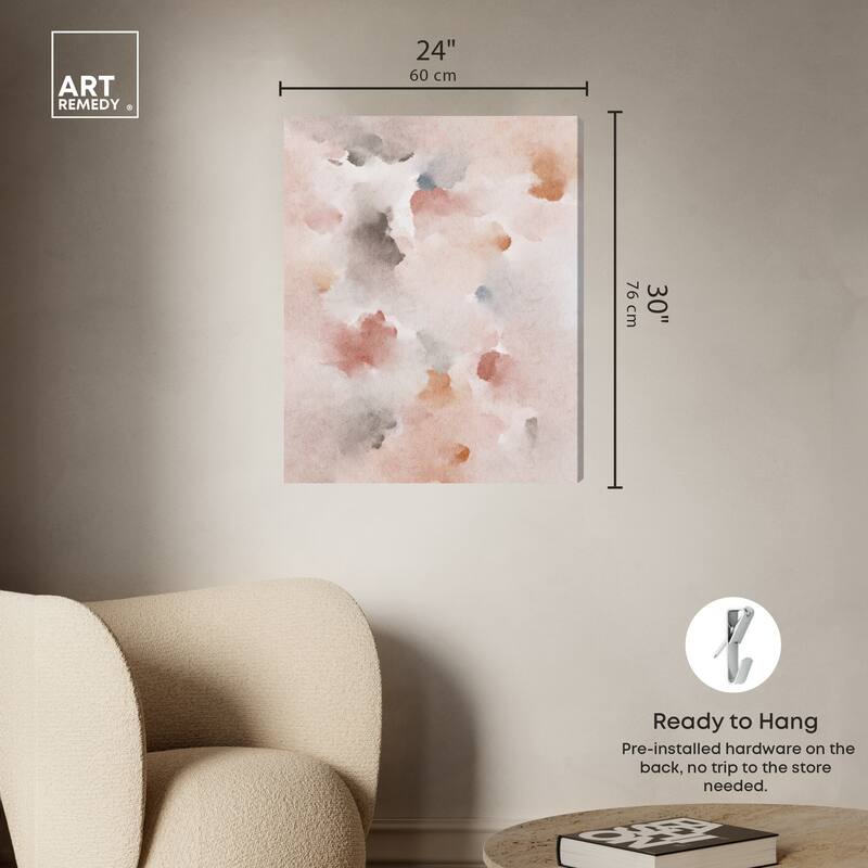 Art Remedy Cocadas Confectionery Gallery Wrapped Watercolor Boho Abstracts