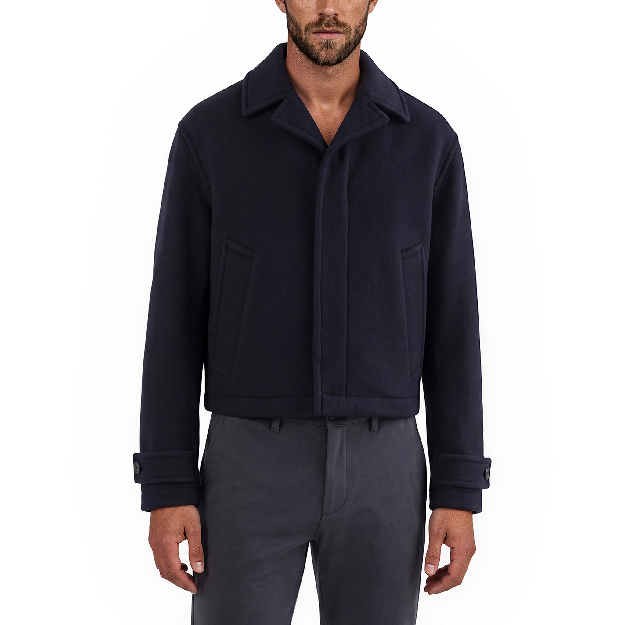 Bottega Veneta Men's Double Wool and Cashmere Jacket