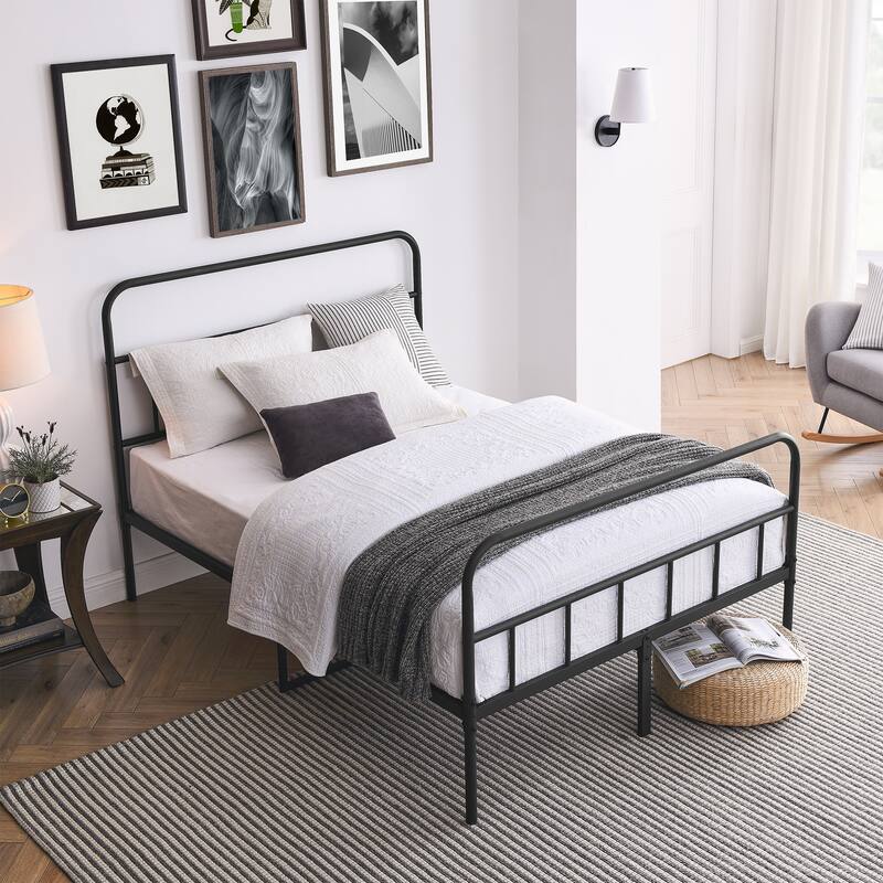 Black Iron platform bed frame Of Different Size Bed Bath & Beyond