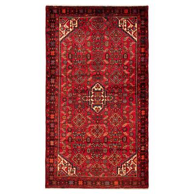 ECARPETGALLERY Hand-knotted Andelz Red Wool Rug - 4'11 x 8'8