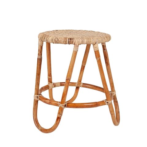 Natural Rattan Accent Table