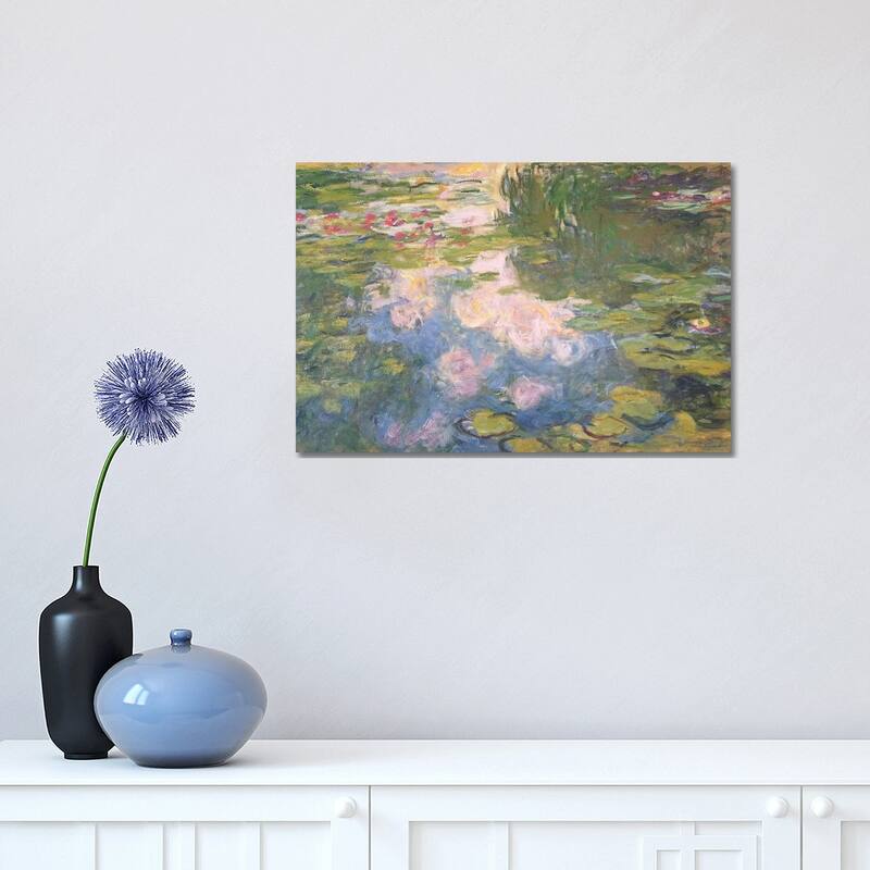 iCanvas "Nympheas, c.1919-22 " by Claude Monet Canvas Print - 12x18x1.5