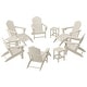 preview thumbnail 127 of 156, Aderson Outdoor Poly Adirondack Chair With Ottoman And Side Table 12-Piece Set