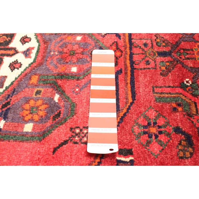 ECARPETGALLERY Hand-knotted Andelz Red Wool Rug - 4'5 x 6'8