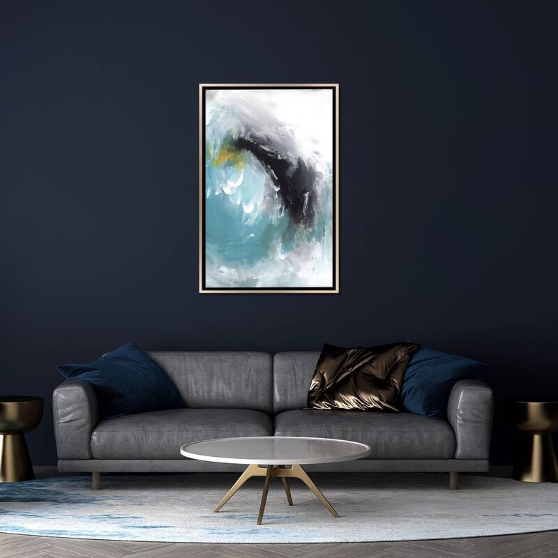 "Aquamarine I" by PI Studio Framed