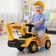 preview thumbnail 2 of 8, Gymax Ride on Toddler Car w/ Safety Helmet Ride on Excavator Car w/