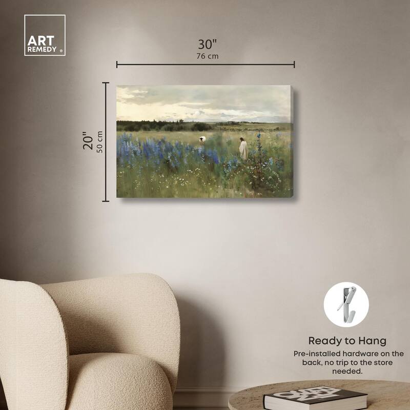 Path of the Shepherd Canvas by Art Remedy, Gallery Wrapped