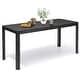 preview thumbnail 11 of 10, Outdoor Aluminum Expandable Dining Table Rectangular for 4-6 Persons - 46.1" / 63.8" (L) x 27.6" (W) x 29.9" (H)