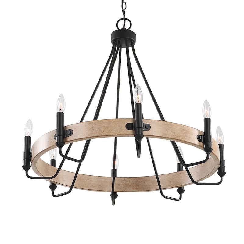 Uttermost 21356 Deschutes 8 Light 30" Wide Taper Candle Style