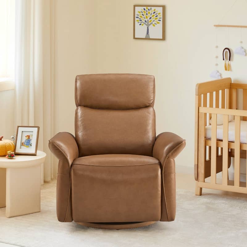 Spruce & Spring Power Swivel Recliner Chair Triple-Motor Nursery Glider