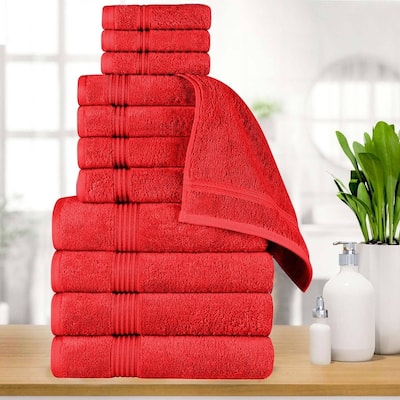 Superior Heritage Egyptian Cotton Absorbent 12-Piece Towel Set