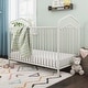 preview thumbnail 1 of 38, Novogratz Bushwick Metal Crib with Adjustable Mattress Height Off White