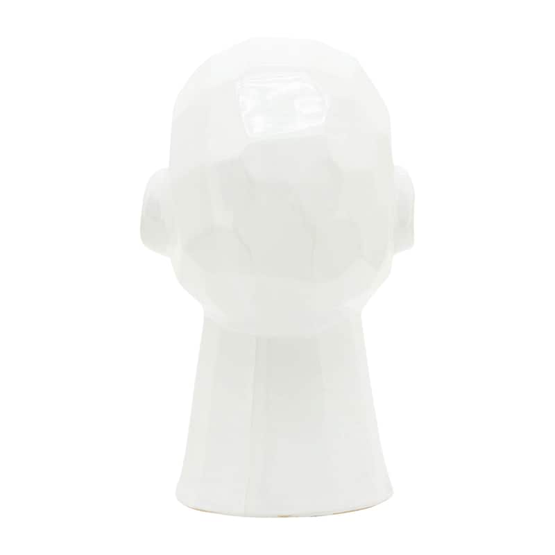 Sagebrook Home 12" Bubble Gum Man Sculpture Contemporary Art Deco Ceramic Statue Man Blowing Bubble Gum
