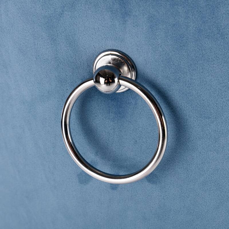 GDF Studio - Modern PU & Velvet Upholstered Wood Dining Chair Set with Nailhead Trim (Set of 2)