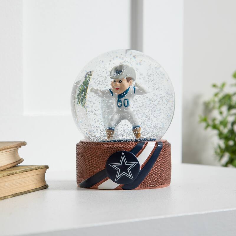 Dallas Cowboys 5 in. Glass Tabletop Snow Globe