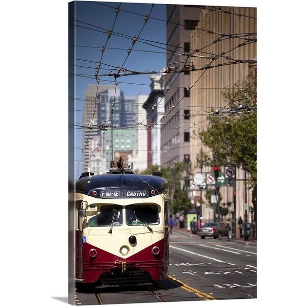 San Francisco Market Street Streetcar Canvas Wall Art Overstock 21595220