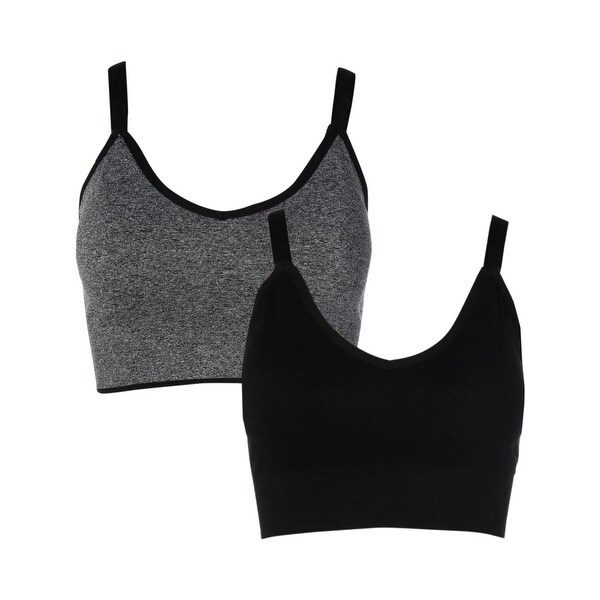 Shop Delta Burke Womens Sports Bra 2 Pack Seamless Free Shipping On