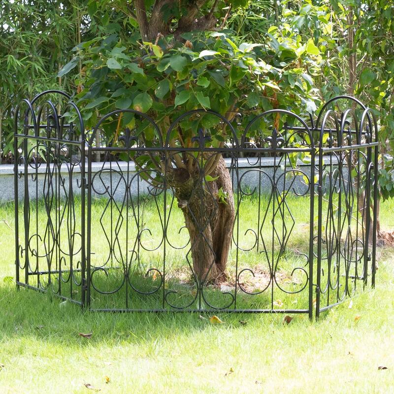 5X Garden Fence Outdoor Decorative Fencing Landscape Wire Border Edge