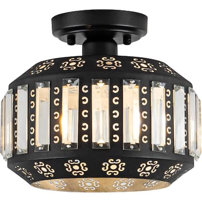 1 light entryway light black hallway light metal ceiling light
