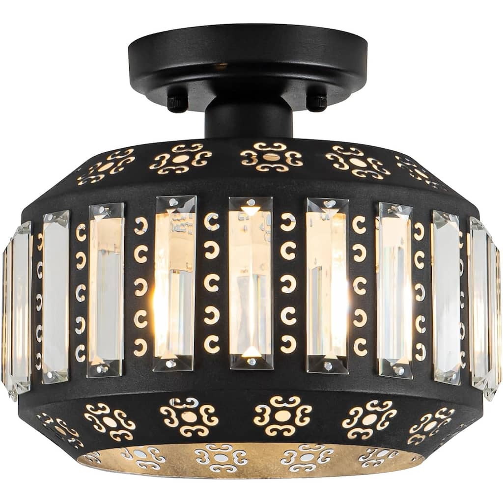 1 light entryway light black hallway light metal ceiling light