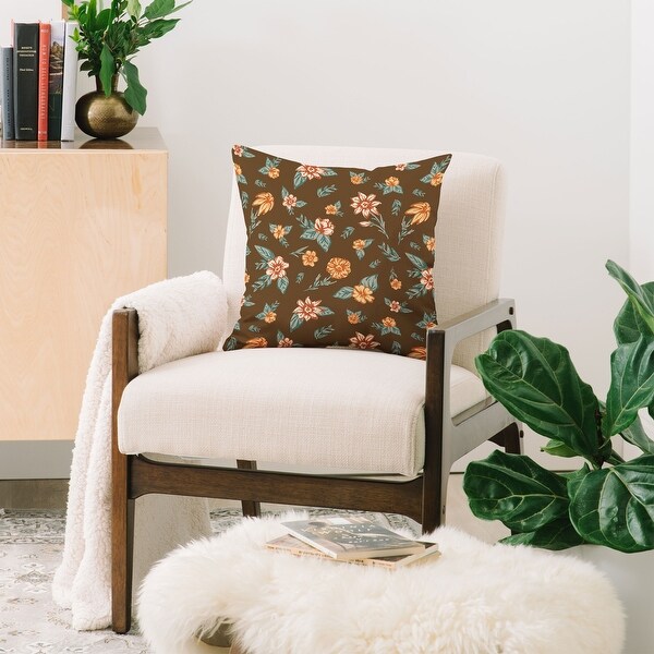 Deny Designs Retro Florals Reversible Throw Pillow (4 Size Options). Opens flyout.