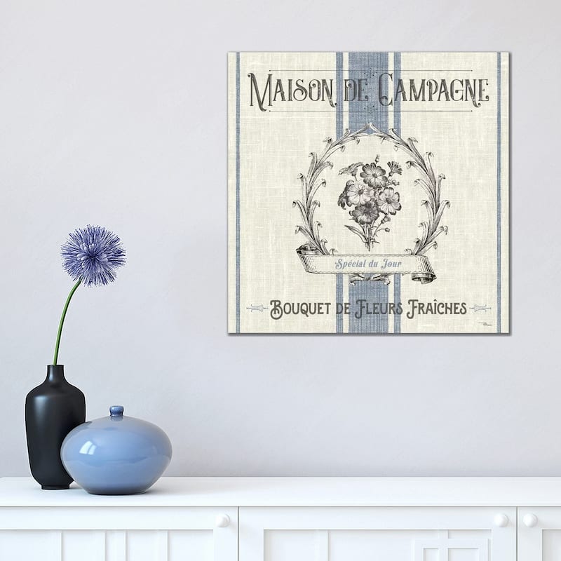 iCanvas "French Farmhouse IV" by Pela Studio Canvas Print - 18x18x1.5