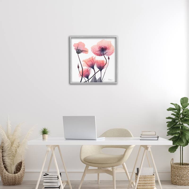 Stupell Elegant Modern Poppy Buds Framed Giclee Art Design By Albert Koetsier