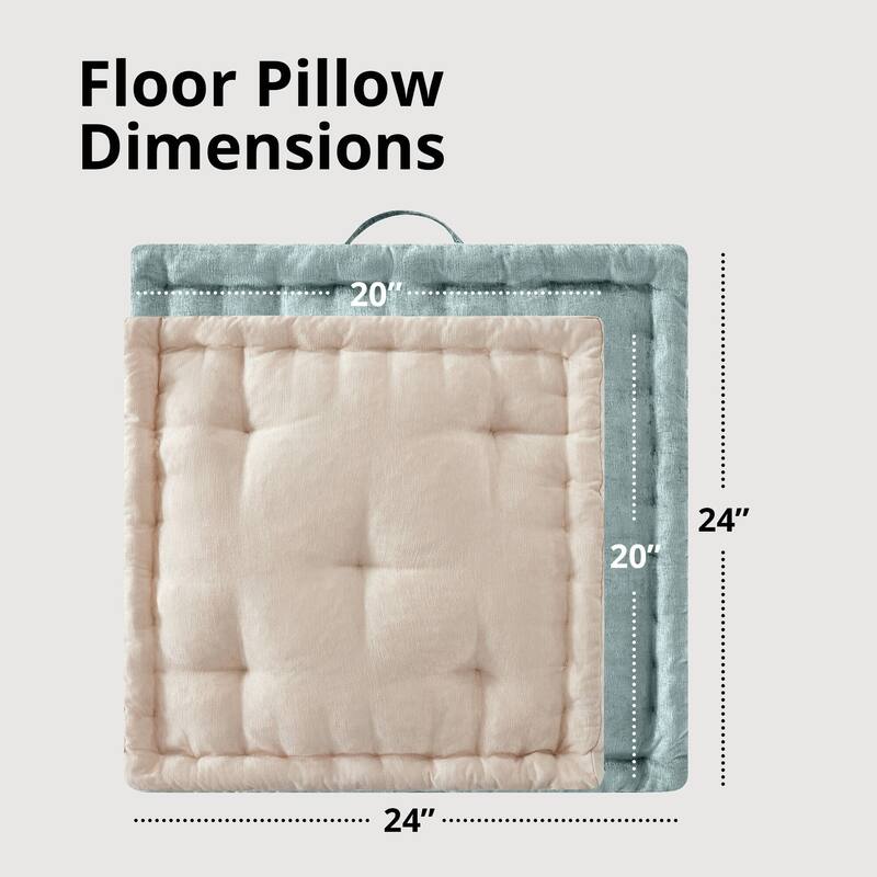 Intelligent Design Azza Poly Chenille Square Floor Pillow Cushion