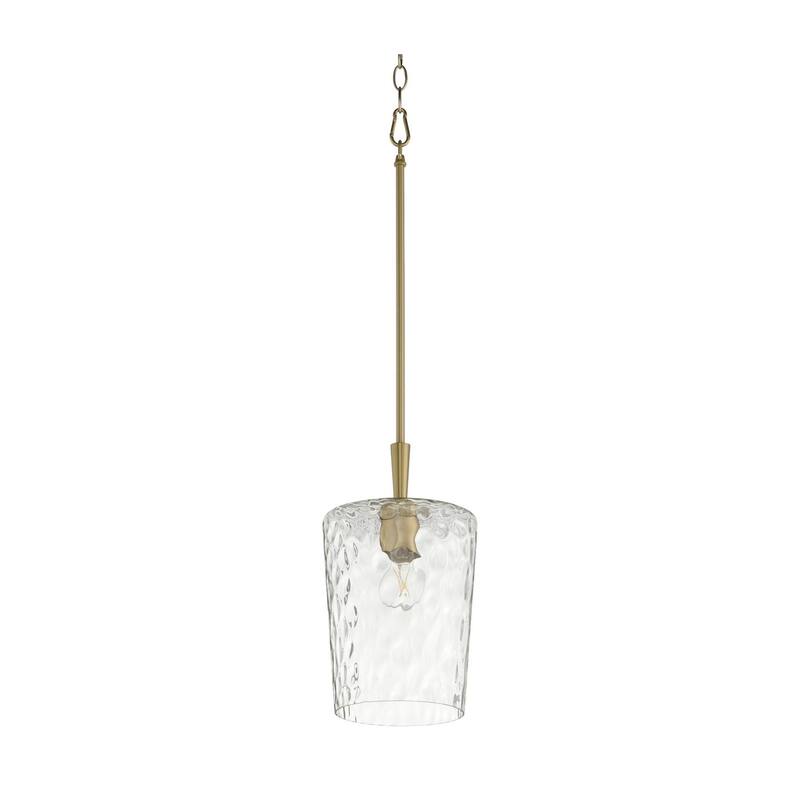 Quorum International 3204 8" Wide Pendant - Aged Brass