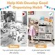 preview thumbnail 8 of 8, Costway Kids Toy and Book Organizer Children Wooden Storage Cabinet w/ - See Details