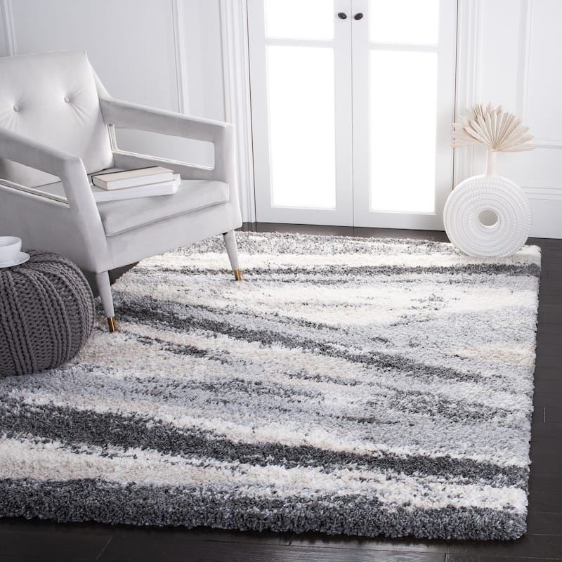 SAFAVIEH Fontana Shag Cirsten Rug - 8' x 10' - Grey/Charcoal