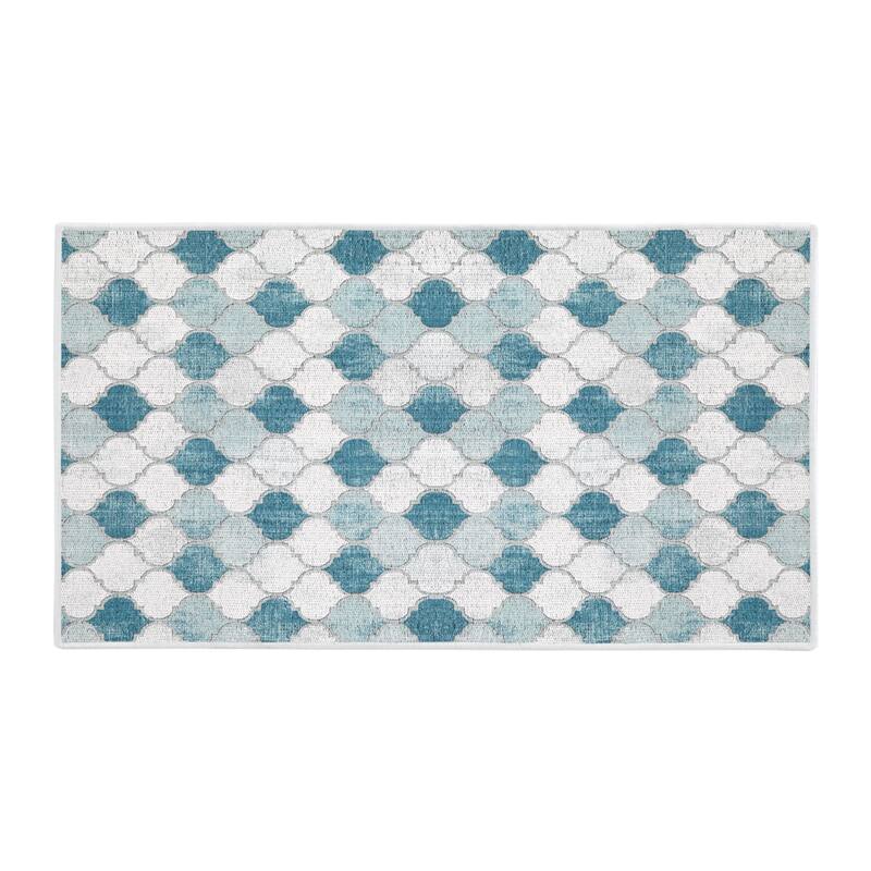 SussexHome Non-Skid Ultra-Thin Area Rugs for Laundry Room, Entryway, Bathroom and Kitchen - Washable Multipurpose Floor Mat