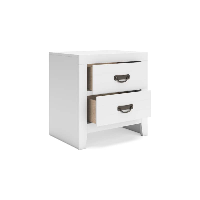 Signature Design by Ashley Binterglen White Nightstand