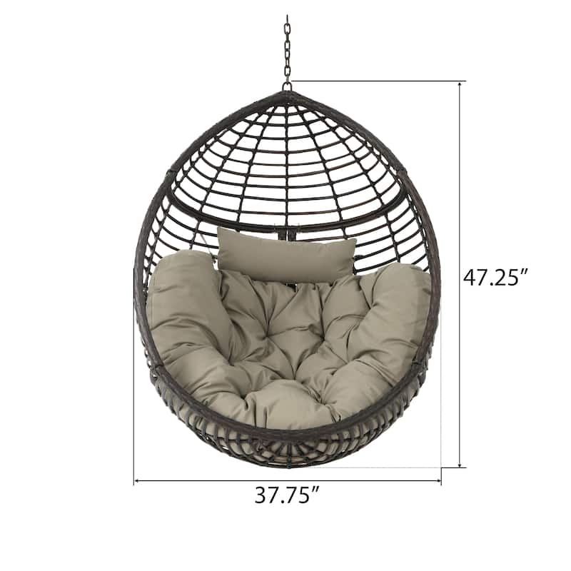 Layla Wicker Hanging Chair by Christopher Knight Home