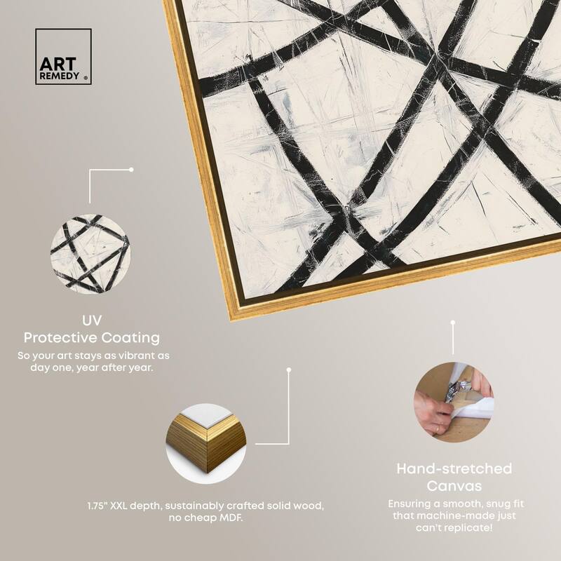 Intersecting Lines I Canvas by Art Remedy