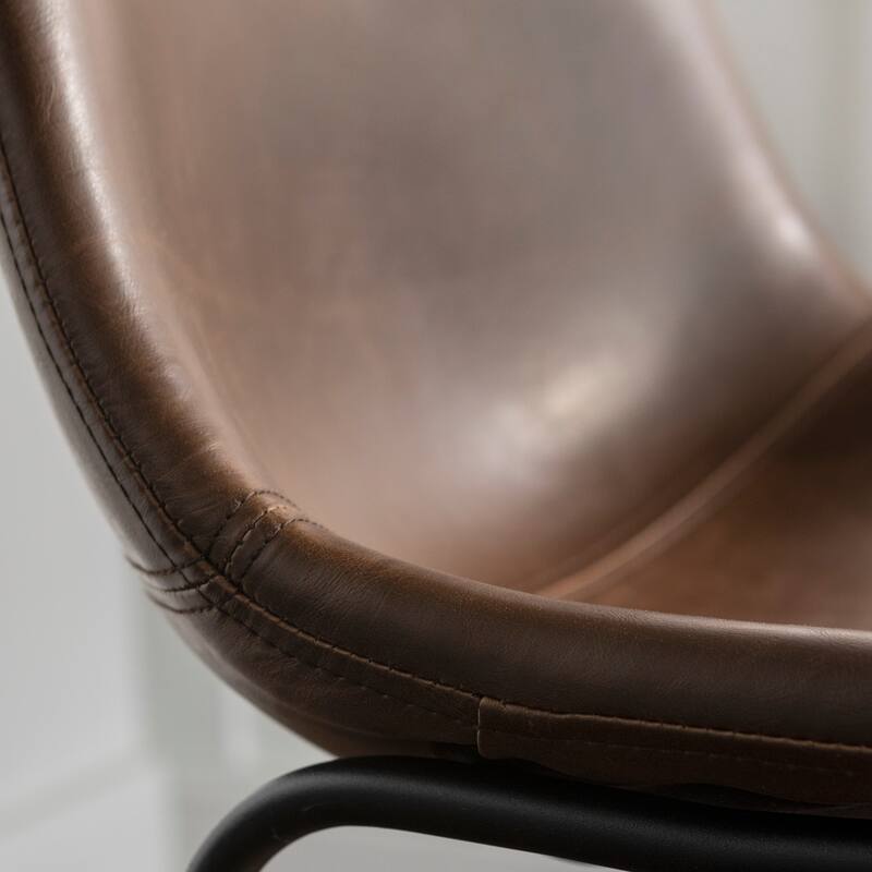 Middlebrook Prusiner 29-inch Faux Leather Bar Stool, Set of 2
