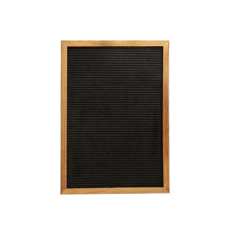 Wood Frame Letter Board with 389 PP Letters and Canvas Carry Bag