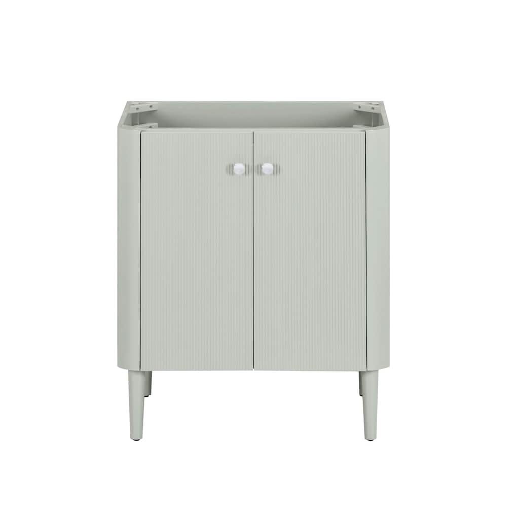 Haley Bathroom Vanity Only in Soft Sage with Dual Mount Option