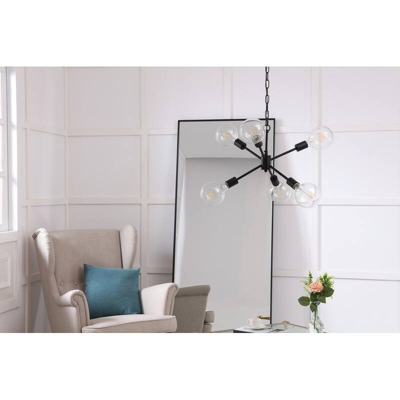 Maya 16-Inch Clear 6-Light Pendant