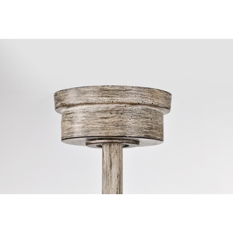 Olivia 52 Inch Distressed Wood Finish Ceiling Fan with Light