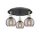Option Black Antique Brass / Light Smoke Deco Swirl