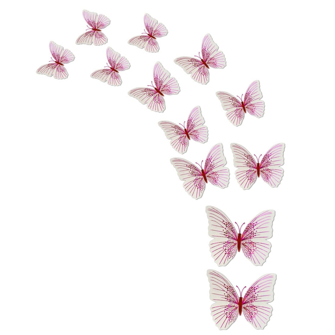 Shop 12pcs 3d Butterfly Wall Decal Diy Sticker For Christmas
