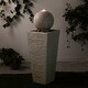 preview thumbnail 21 of 33, Demta Floating Sphere Oversized LED Fountain by Havenside Home 40-INCH-Light Grey