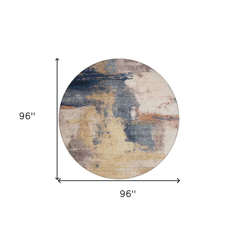 HomeRoots Abstract Transitional Rectangle Outdoor Rug